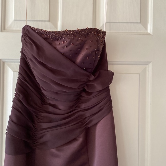 Long dress size 8 color brown - Picture 3 of 4